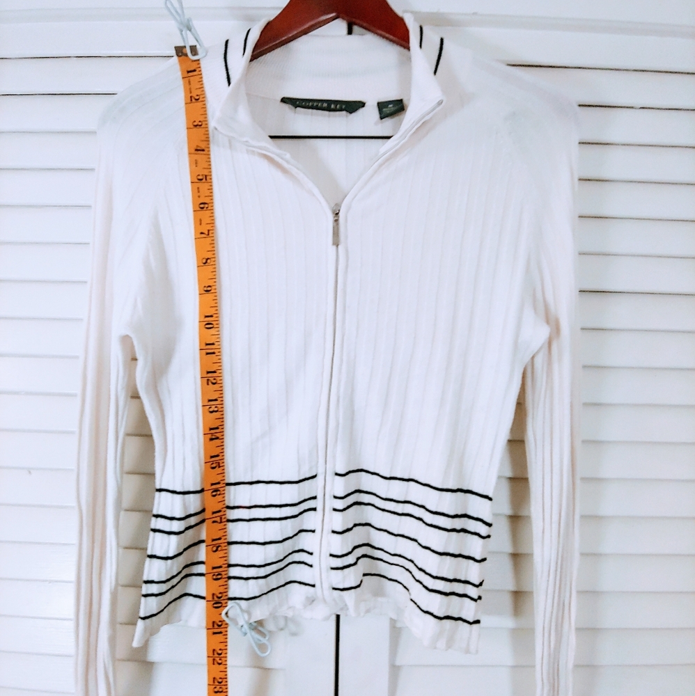 Copper Key Ribbed Cardigan - Picture 4 of 13